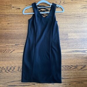 Tween dress xs sally miller black straight fitted cute dress never worn